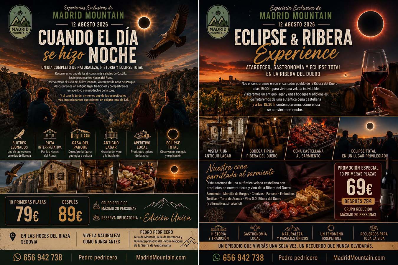 actividades especiales eclipse - Madrid Mountain